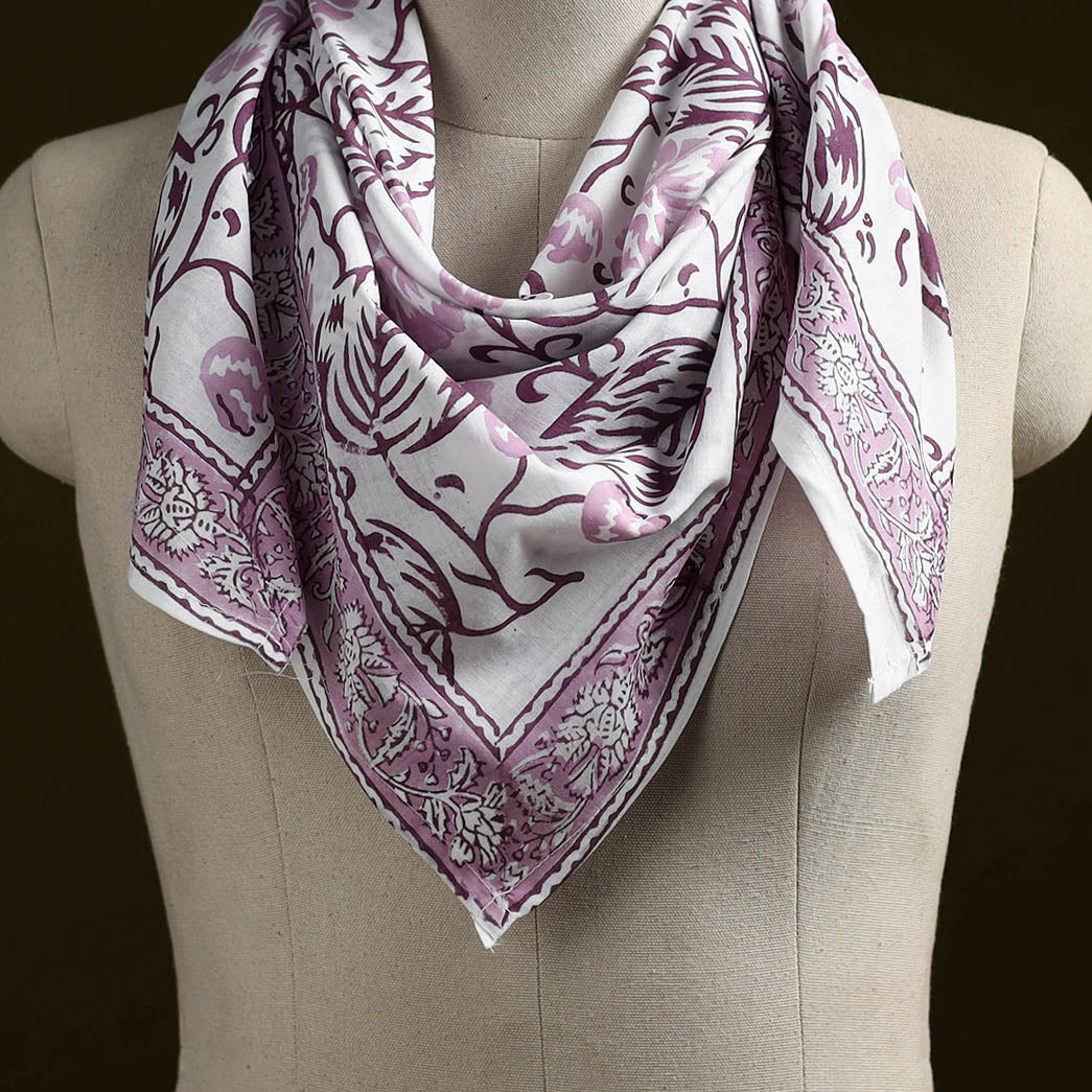 Sanganeri cotton scarf 15 - handcrafted