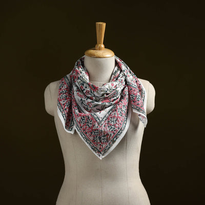 Sanganeri cotton scarf 16 - handcrafted