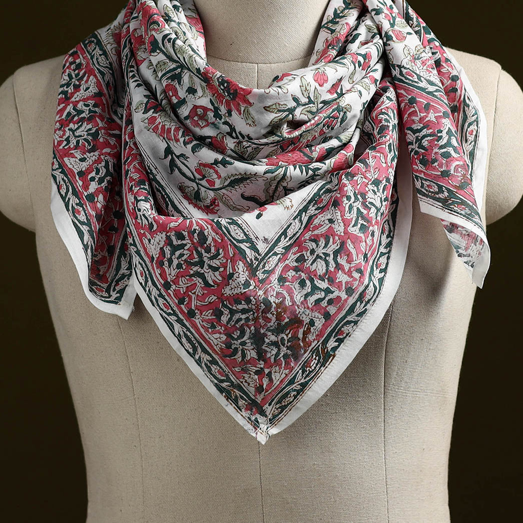 Sanganeri cotton scarf 16 - handcrafted