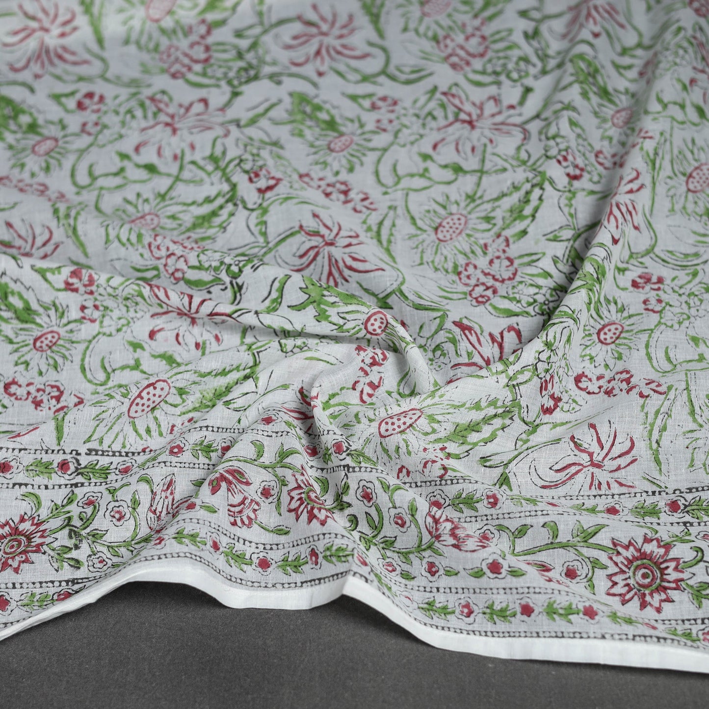 Sanganeri cotton scarf 18 - handcrafted