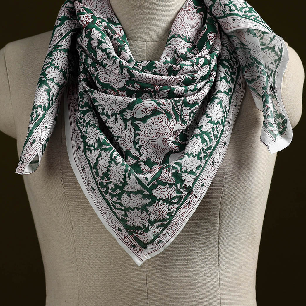 Sanganeri cotton scarf 19 - handcrafted