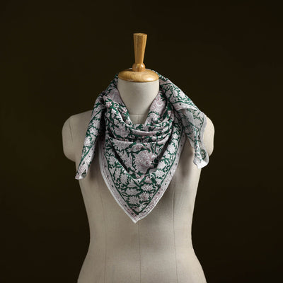 Sanganeri cotton scarf 19 - handcrafted
