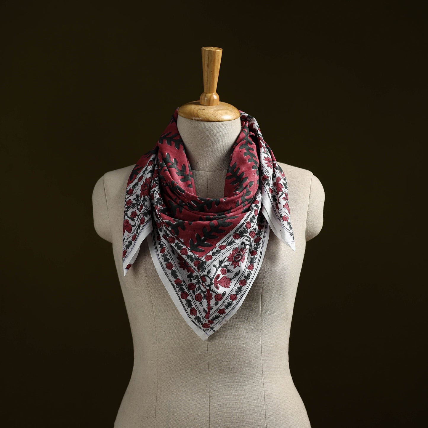 Sanganeri cotton scarf 21 - handcrafted