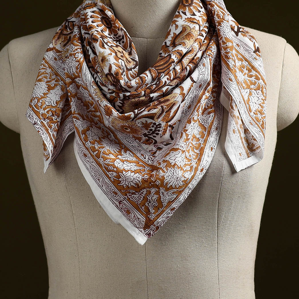 Sanganeri cotton scarf 22 - handcrafted