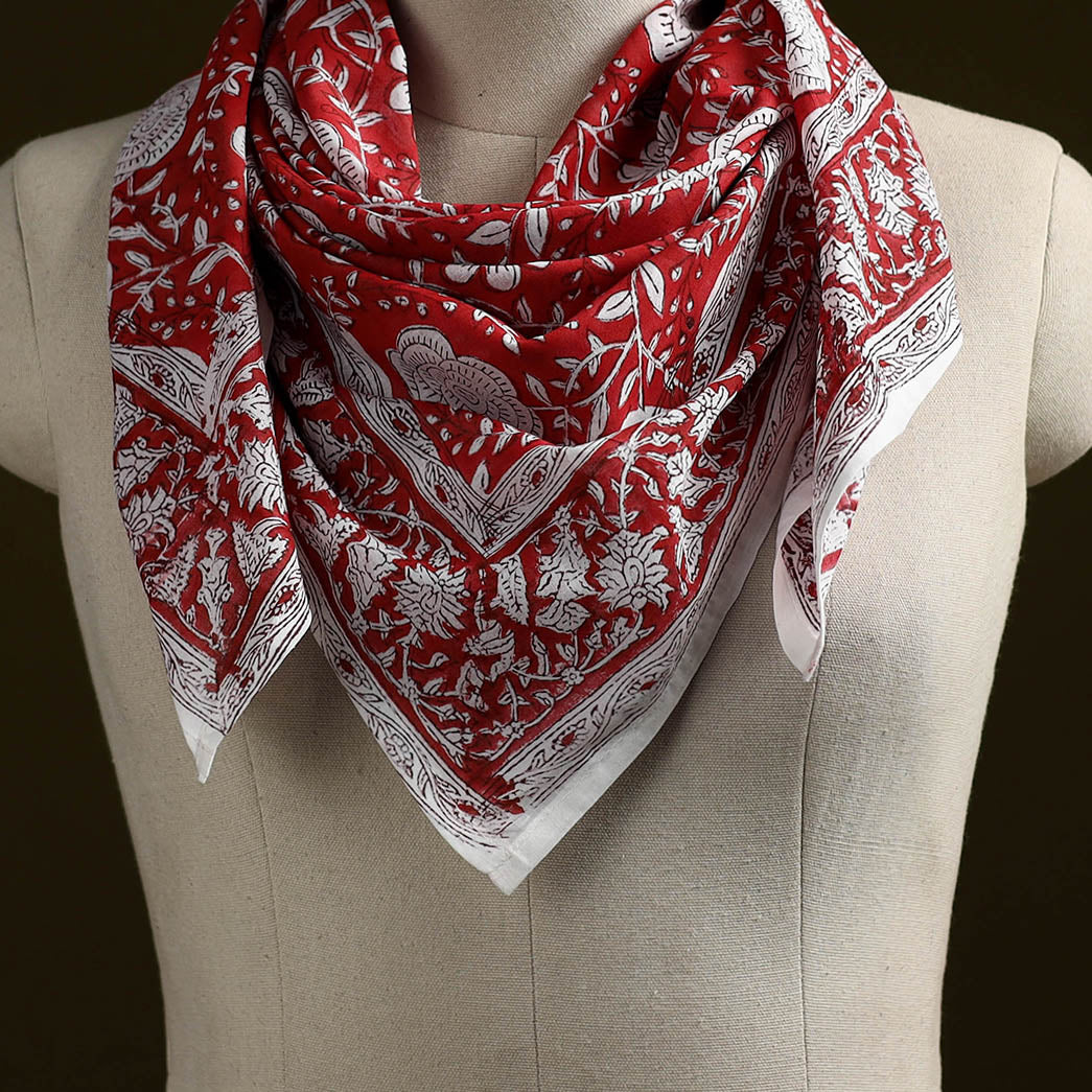 Sanganeri cotton scarf 23 - handcrafted