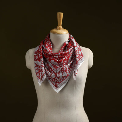 Sanganeri cotton scarf 23 - handcrafted