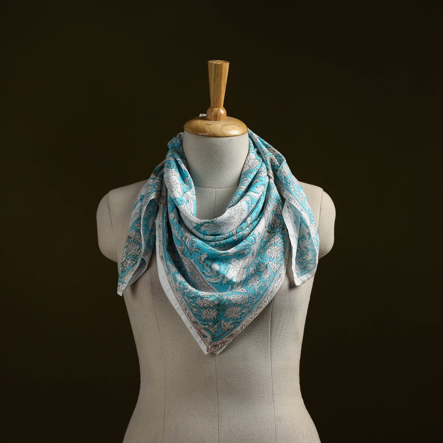 Sanganeri cotton scarf 25 - handcrafted
