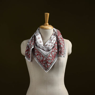 Sanganeri cotton scarf 26 - handcrafted
