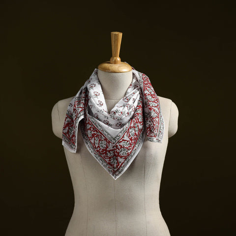 Sanganeri cotton scarf 26 - handcrafted