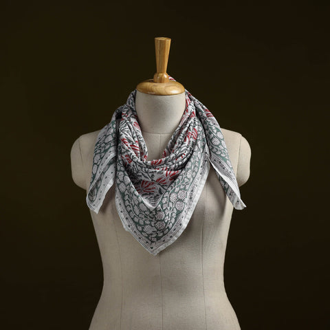 Sanganeri cotton scarf 28 - handcrafted