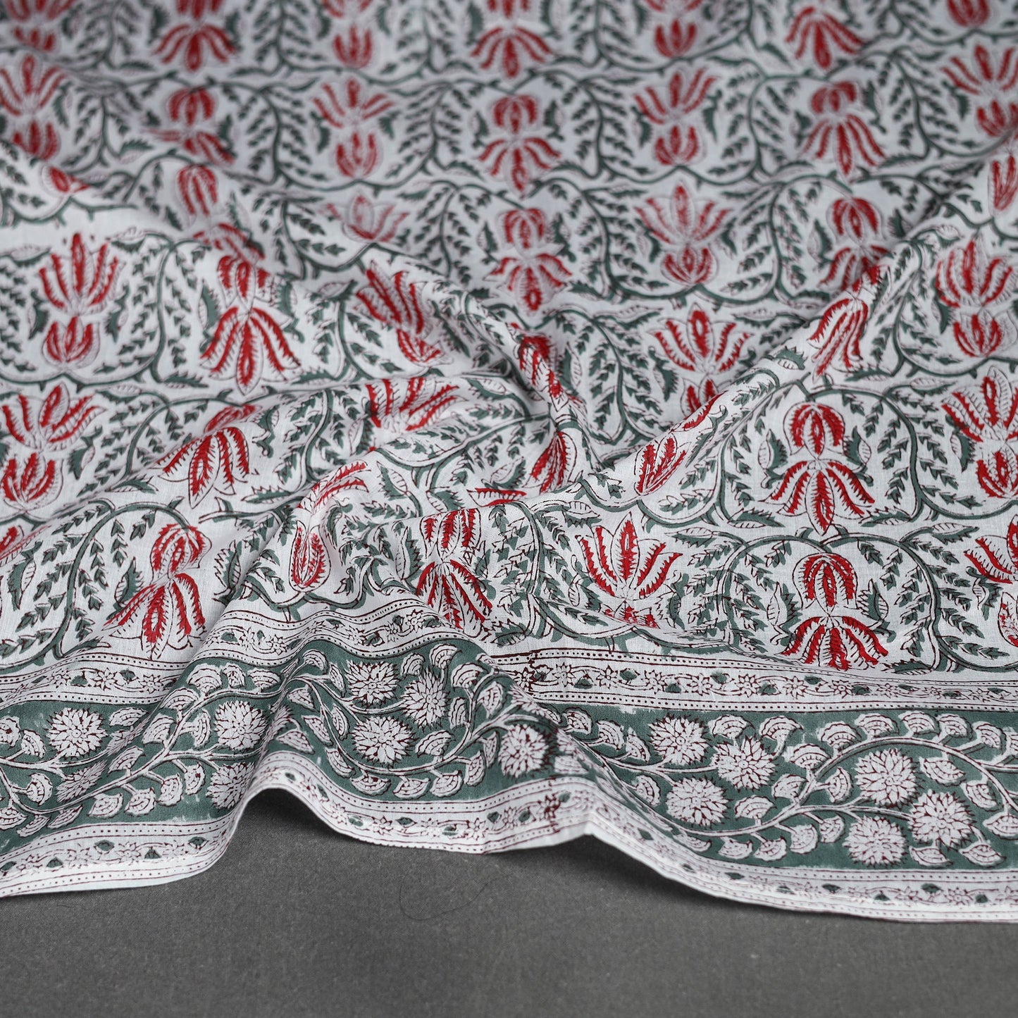 Sanganeri cotton scarf 28 - handcrafted