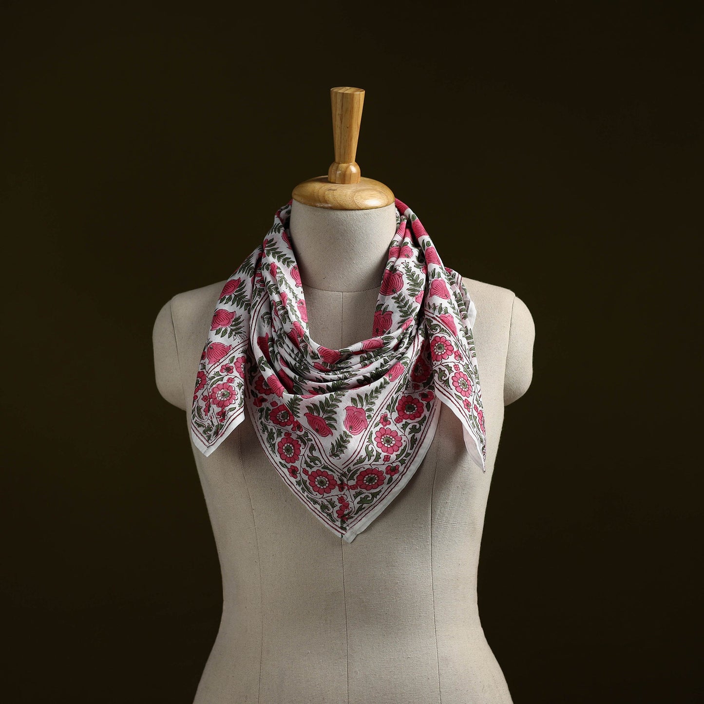 Sanganeri cotton scarf 29 - handcrafted