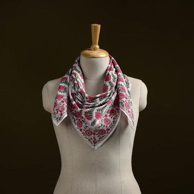 Sanganeri cotton scarf 29 - handcrafted