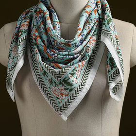Sanganeri cotton scarf 30 - handcrafted