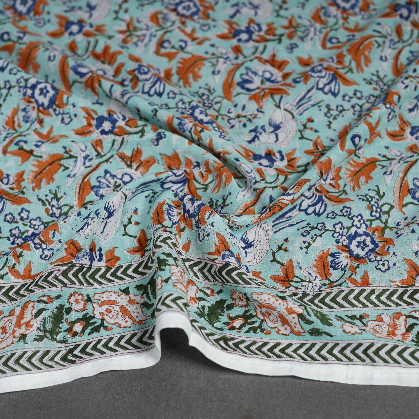 Sanganeri cotton scarf 30 - handcrafted