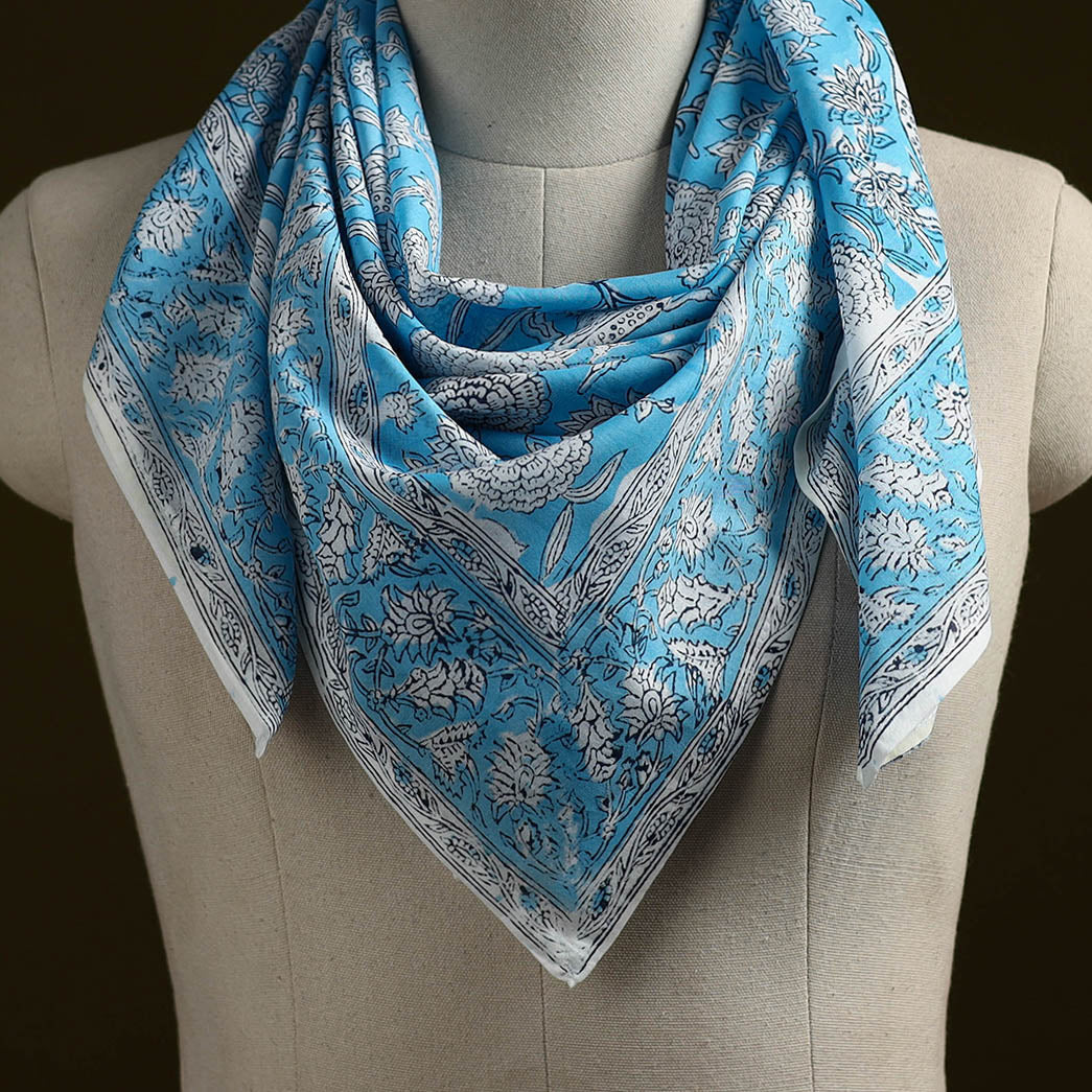 Sanganeri cotton scarf 31 - handcrafted