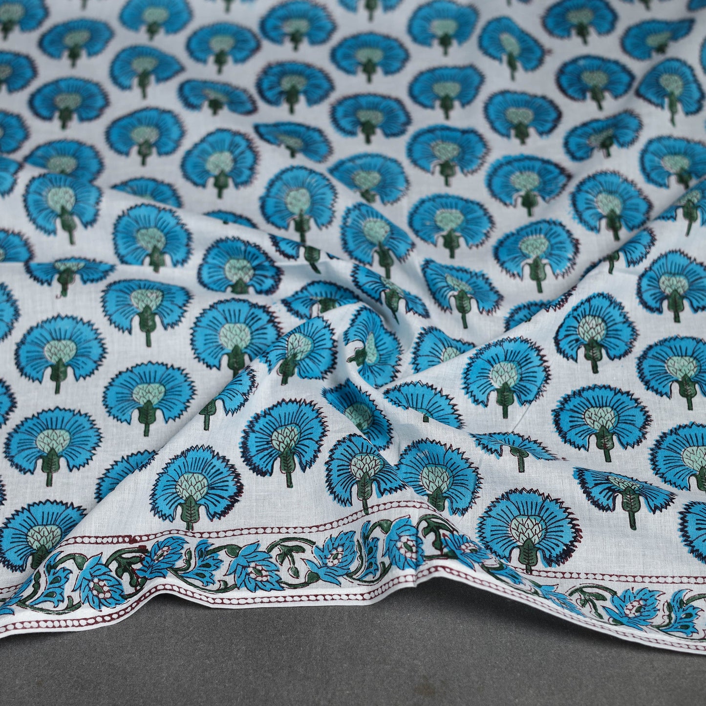 Sanganeri cotton scarf 32 - handcrafted