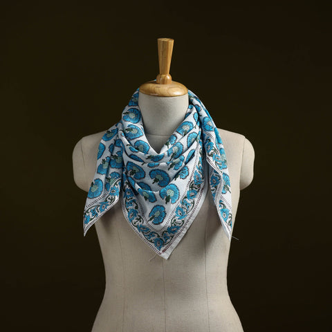 Sanganeri cotton scarf 32 - handcrafted