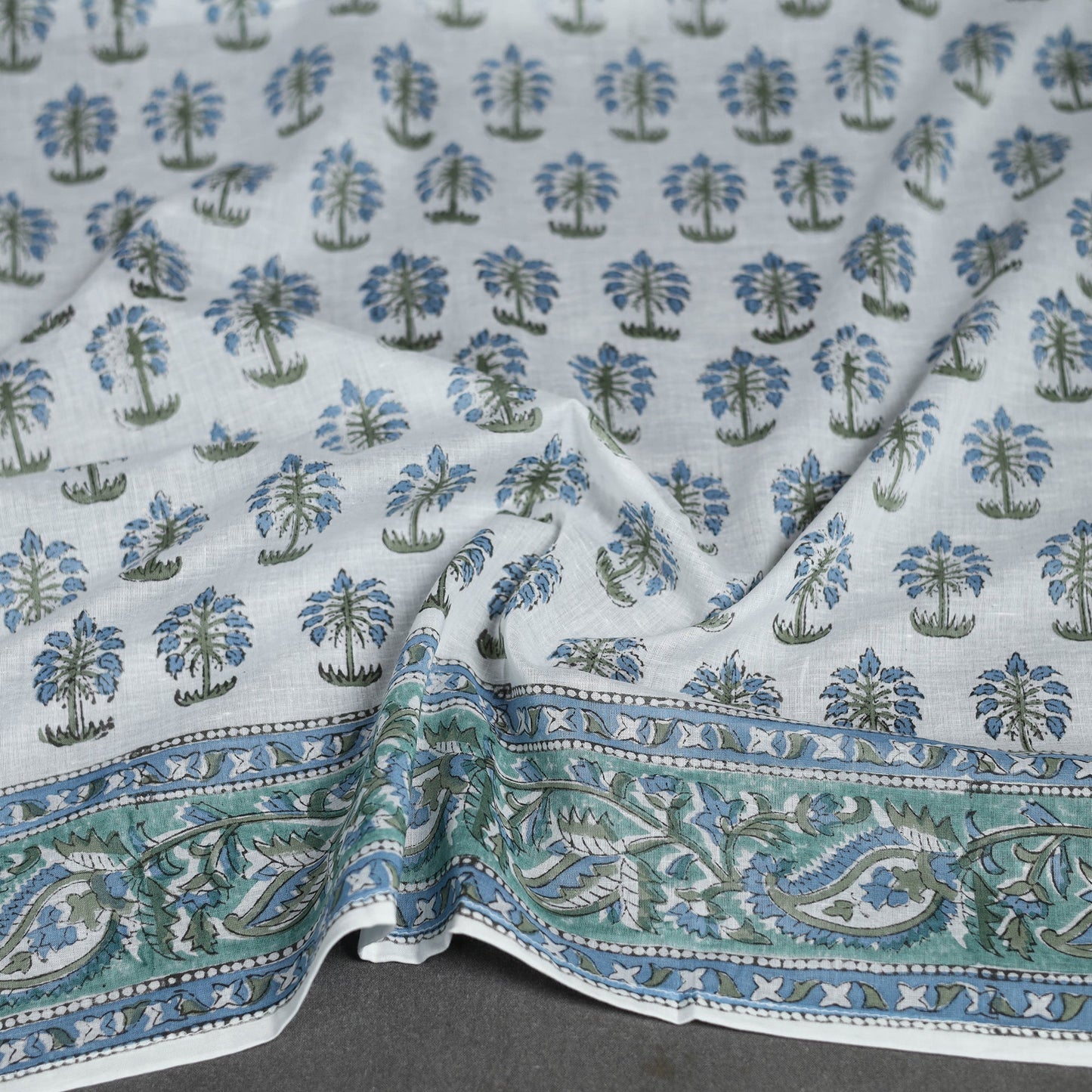 Sanganeri cotton scarf 33 - handcrafted