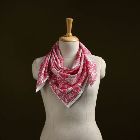 Sanganeri cotton scarf 34 - handcrafted