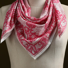 Sanganeri cotton scarf 34 - handcrafted