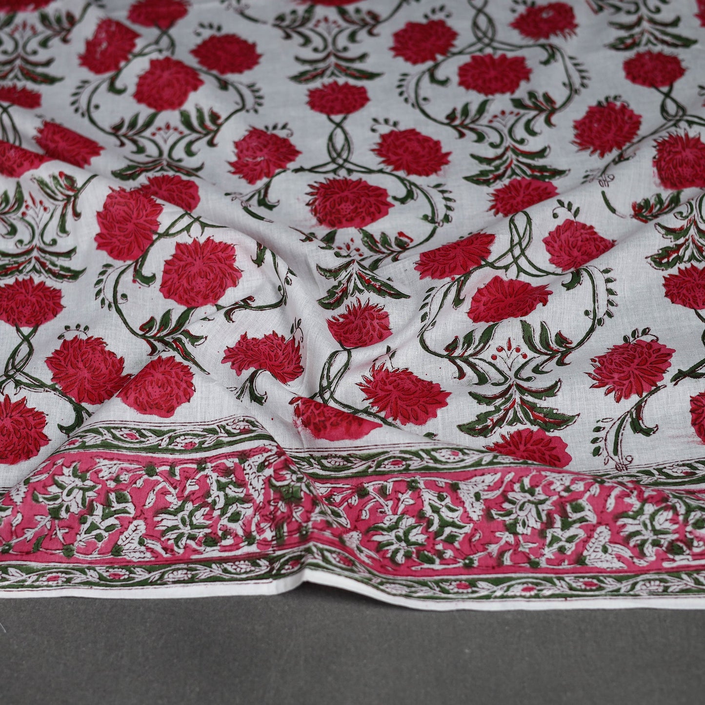 Sanganeri cotton scarf 36 - handcrafted