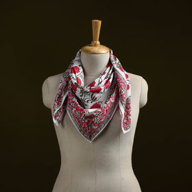 Sanganeri cotton scarf 36 - handcrafted