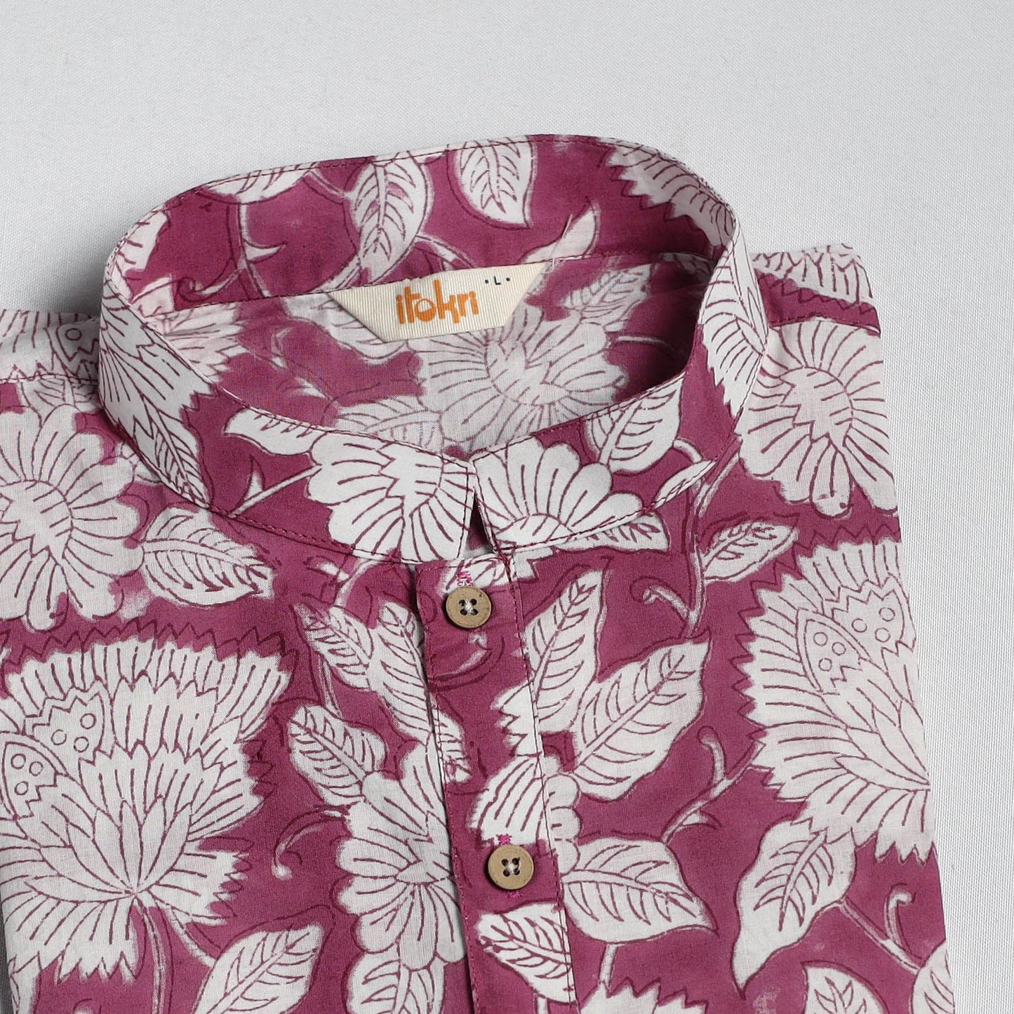 Sanganeri cotton short kurta for men 04 - handcrafted