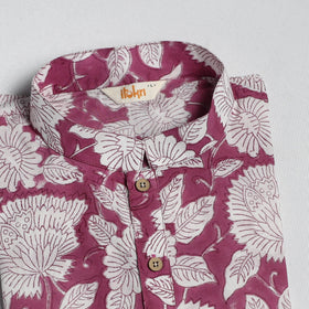 Sanganeri cotton short kurta for men 04 - handcrafted