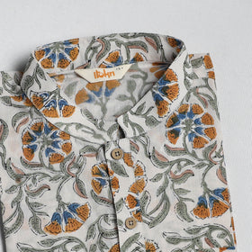 Sanganeri cotton short kurta for men 05 - handcrafted