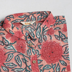 Sanganeri cotton short kurta for men 07 - handcrafted