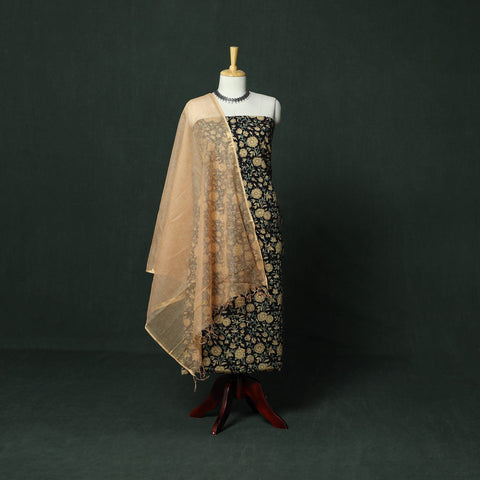 Sanganeri hand block print cotton 2pc unstitched dress