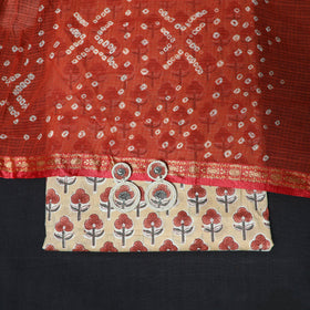 Sanganeri hand block print cotton 2pc unstitched dress