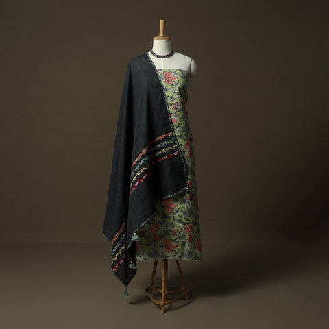 Sanganeri hand block print cotton 2pc unstitched dress