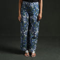 Sanganeri hand block print cotton flared palazzo 07