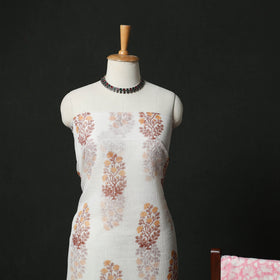Sanganeri hand block print kota doria cotton 3pc unstitched