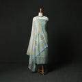 Sanganeri hand block print kota doria cotton 3pc unstitched