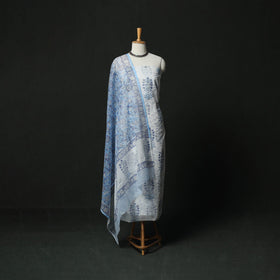 Sanganeri hand block print kota doria cotton 3pc unstitched