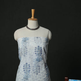 Sanganeri hand block print kota doria cotton 3pc unstitched