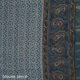 Sanganeri hand block print kota doria cotton saree 01