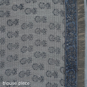Sanganeri hand block print kota doria cotton saree 02