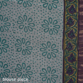 Sanganeri hand block print kota doria cotton saree 04