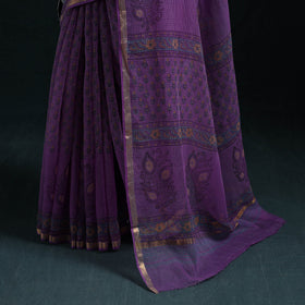 Sanganeri hand block print kota doria cotton saree 06