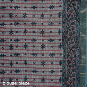 Sanganeri hand block print kota doria cotton saree 07