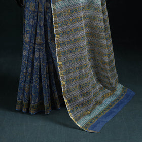 Sanganeri hand block print kota doria cotton saree 09