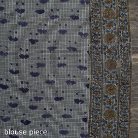 Sanganeri hand block print kota doria cotton saree 17