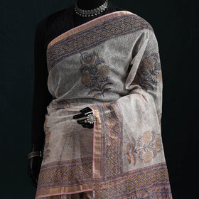Sanganeri hand block print kota doria cotton saree 18