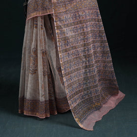 Sanganeri hand block print kota doria cotton saree 18