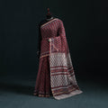 Sanganeri hand block print kota doria cotton saree 19