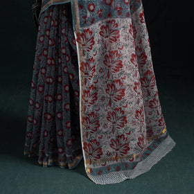 Sanganeri hand block print kota doria cotton saree 21